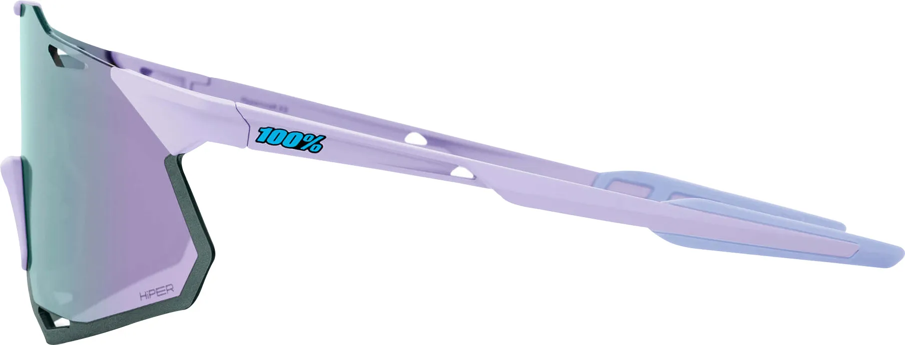 100% Hypercraft XS Cycling Sunglasses - Soft Tact Lavender