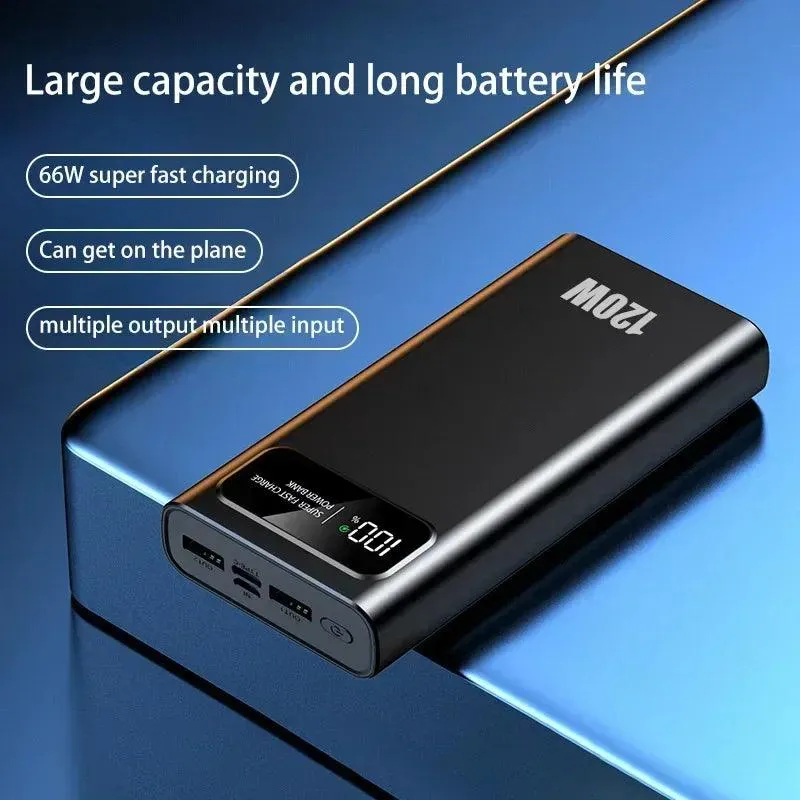 200000mAH 120W Power Bank Super Fast