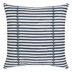 22" Square Elaine Smith Pillow  Sincerity Denim