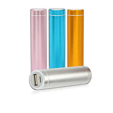 2600 mAh Universal Power Bank External Battery Q7-2600 iphone iPad/Samsung/Smartphones mobile devices (Assorted Colors)