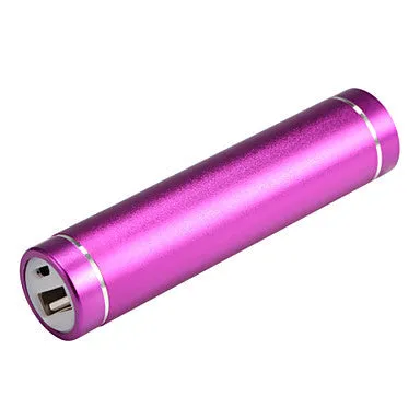 2600 mAh Universal Power Bank External Battery Q7-2600 iphone iPad/Samsung/Smartphones mobile devices (Assorted Colors)