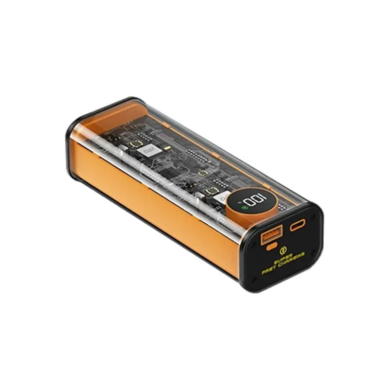 30000Mah 22.5W Super Fast Charge Power Bank With Led Light Q-Cd1008 Orange