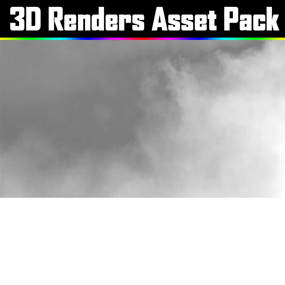 3D Render Asset Pack - Psychedelic Art Graphic Assets