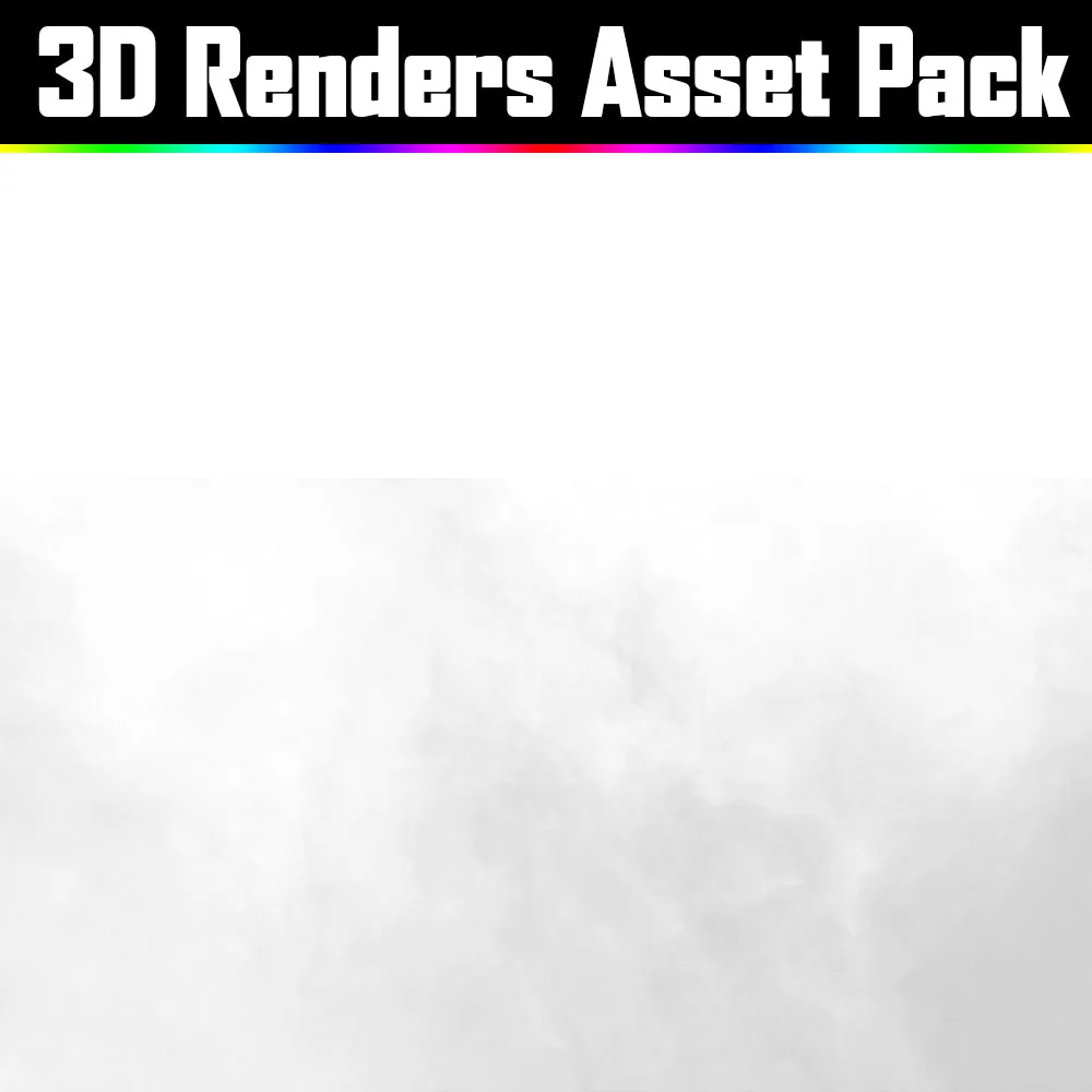 3D Render Asset Pack - Psychedelic Art Graphic Assets