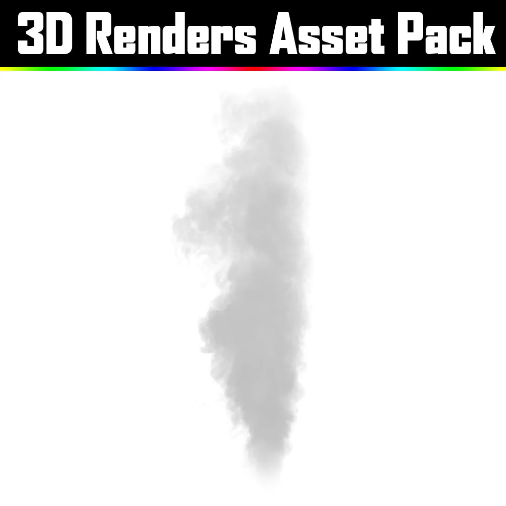 3D Render Asset Pack - Psychedelic Art Graphic Assets