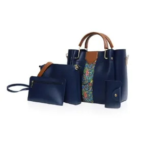 4 Piece Blue handbag