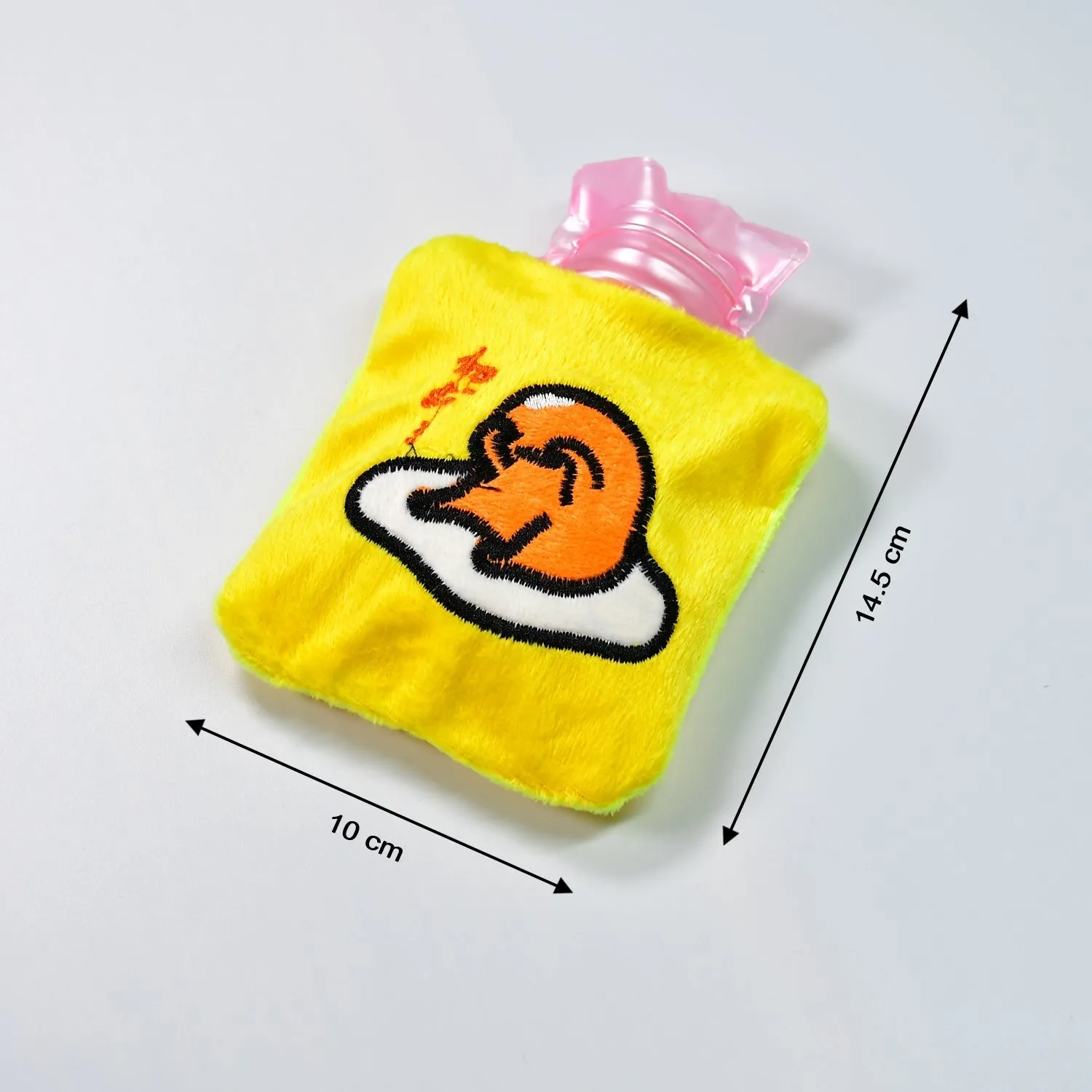 6515 Yellow Duck Head Small Hot Water Bag with Cover for Pain Relief, Neck, Shoulder Pain and Hand, Feet Warmer, Menstrual Cramps.