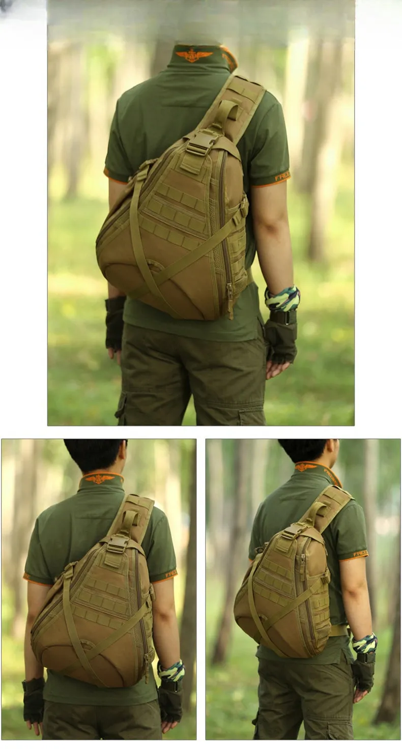 ACU Digital Tactical One Strap Backpack For Men Tactical Sling Bag For Men Nylon Military Backpack