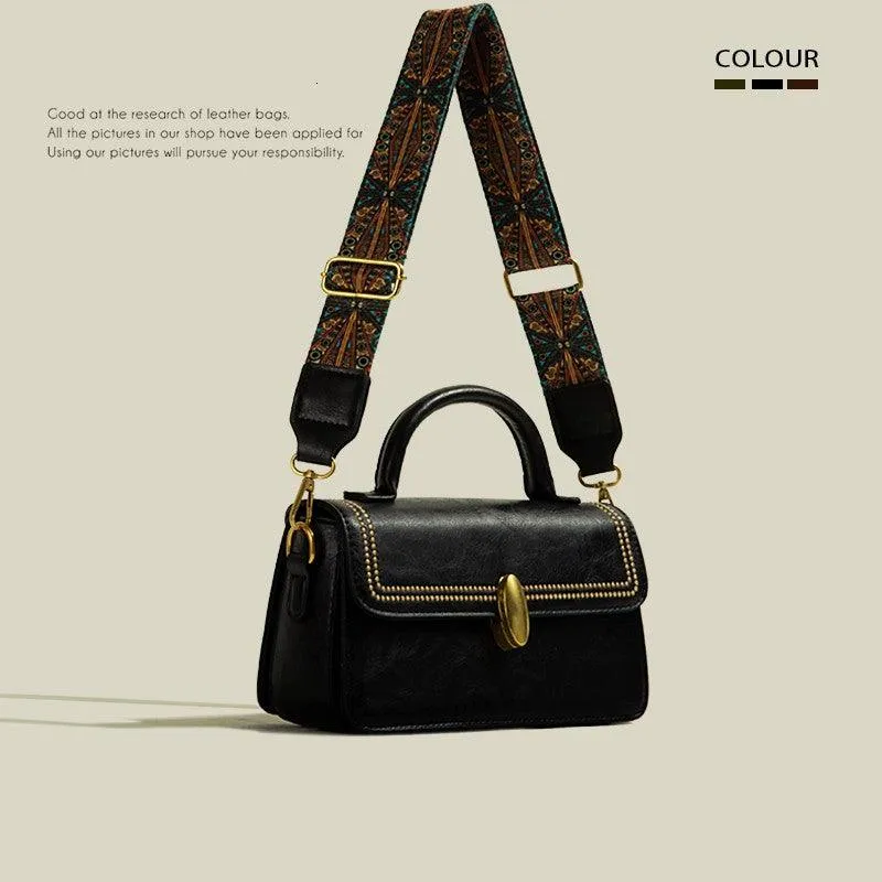 Advanced Texture Retro Messenger Bag For Women