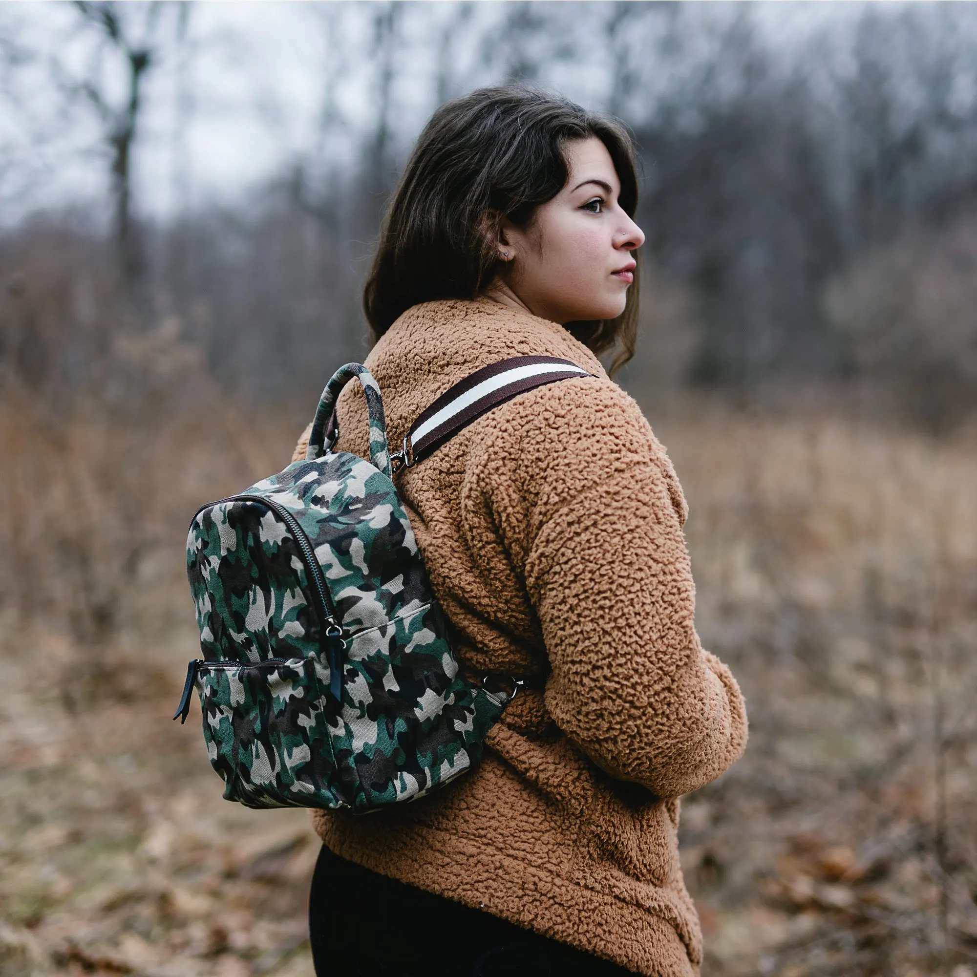 Alex Moss Canvas Camo Backpack