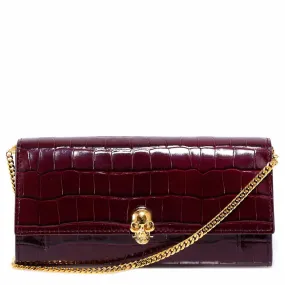 Alexander McQueen Embossed Skull Shoulder Bag