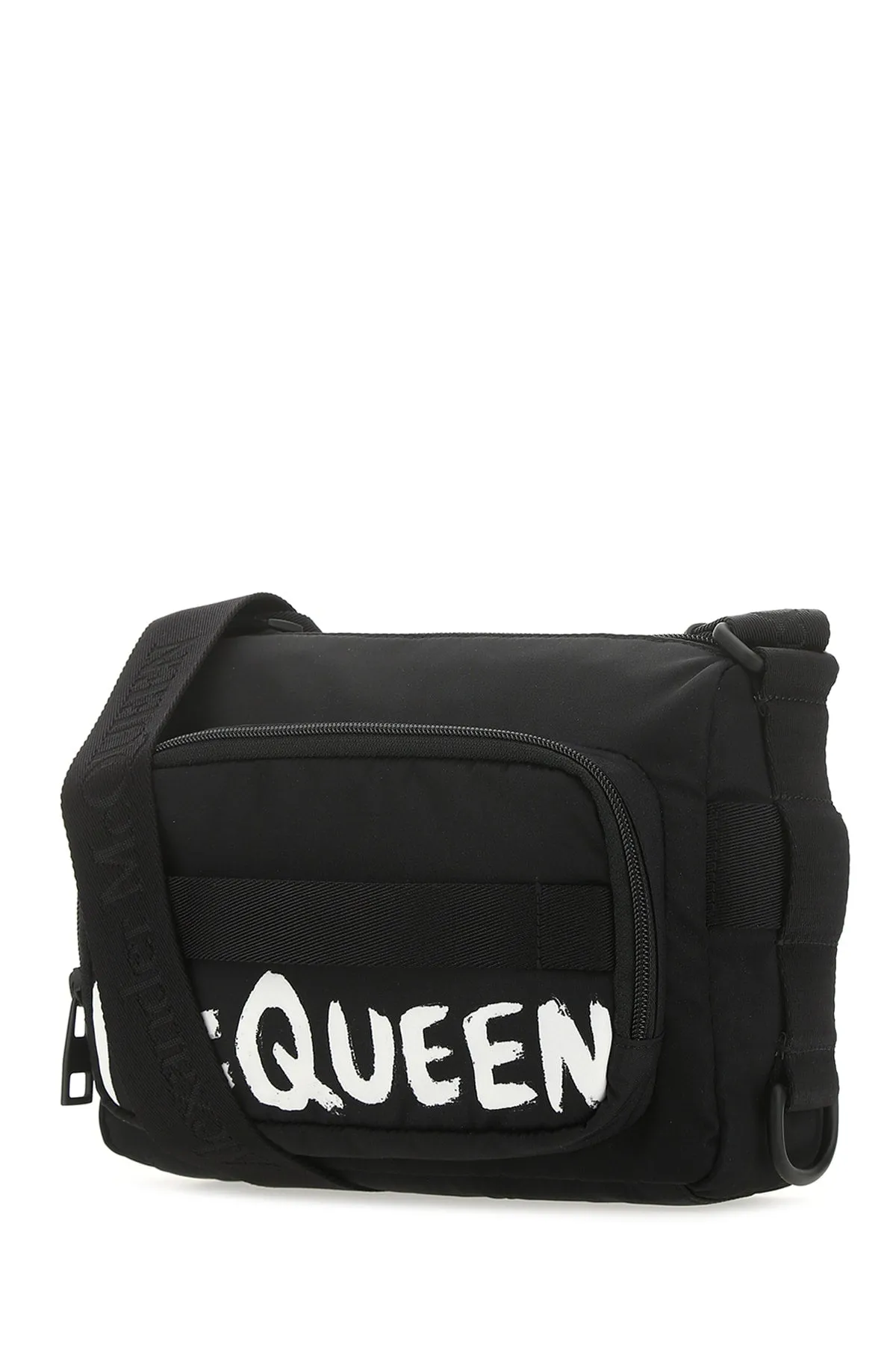 Alexander McQueen Logo Zipped Shoulder Bag