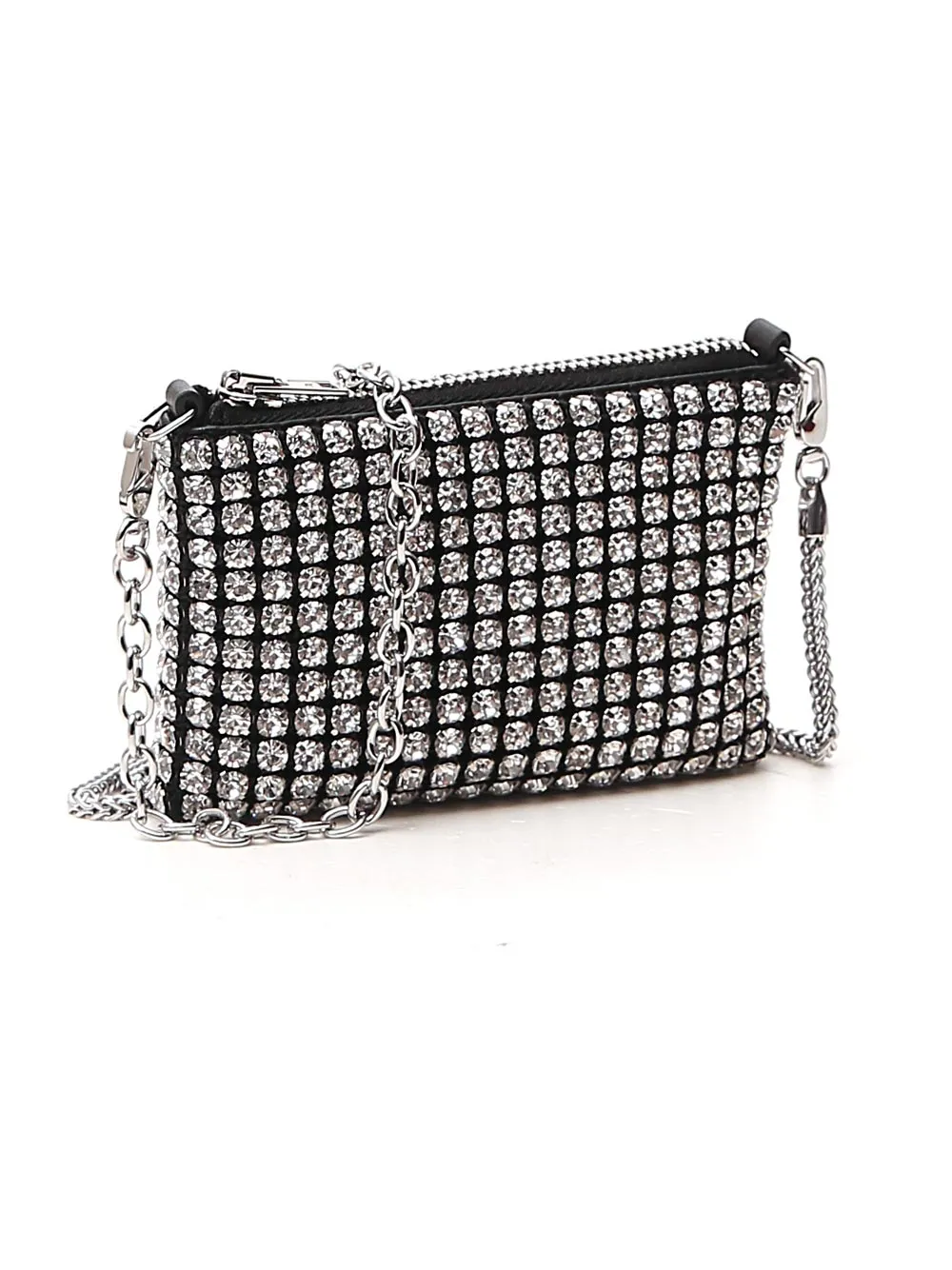 Alexander Wang Heiress Rhinestone Nano Pouch Bag