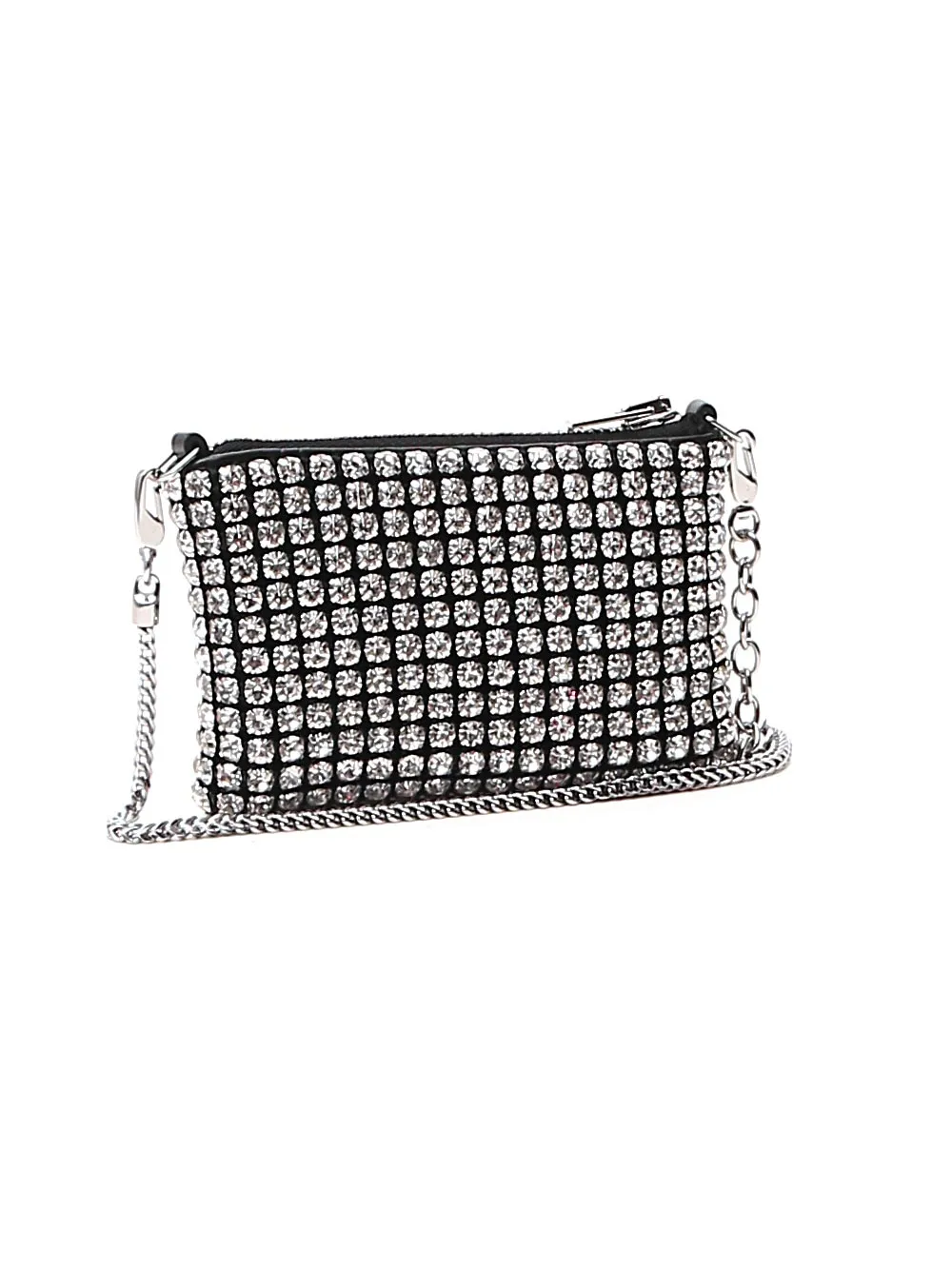 Alexander Wang Heiress Rhinestone Nano Pouch Bag