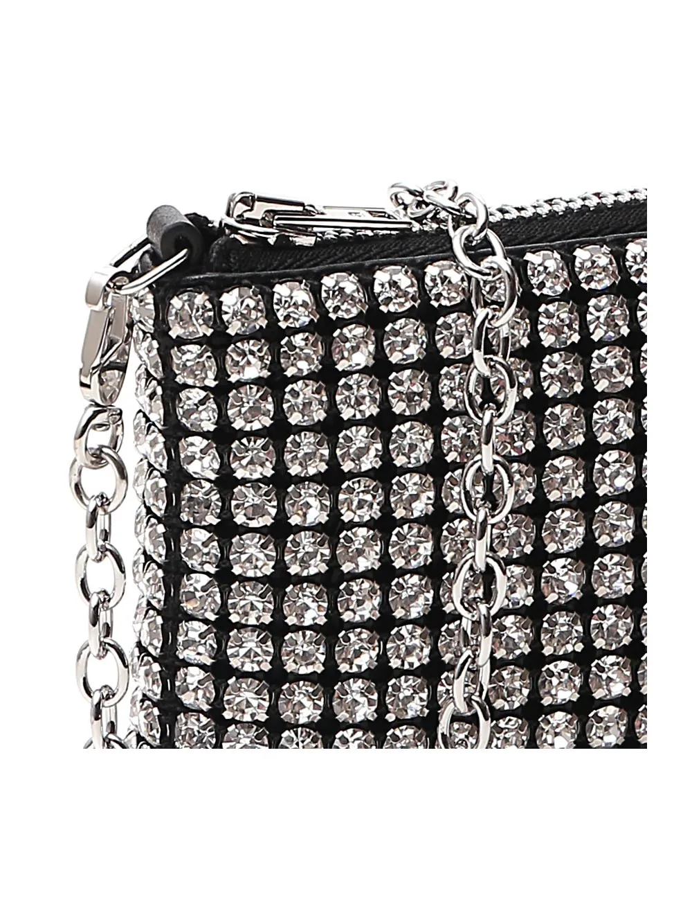 Alexander Wang Heiress Rhinestone Nano Pouch Bag