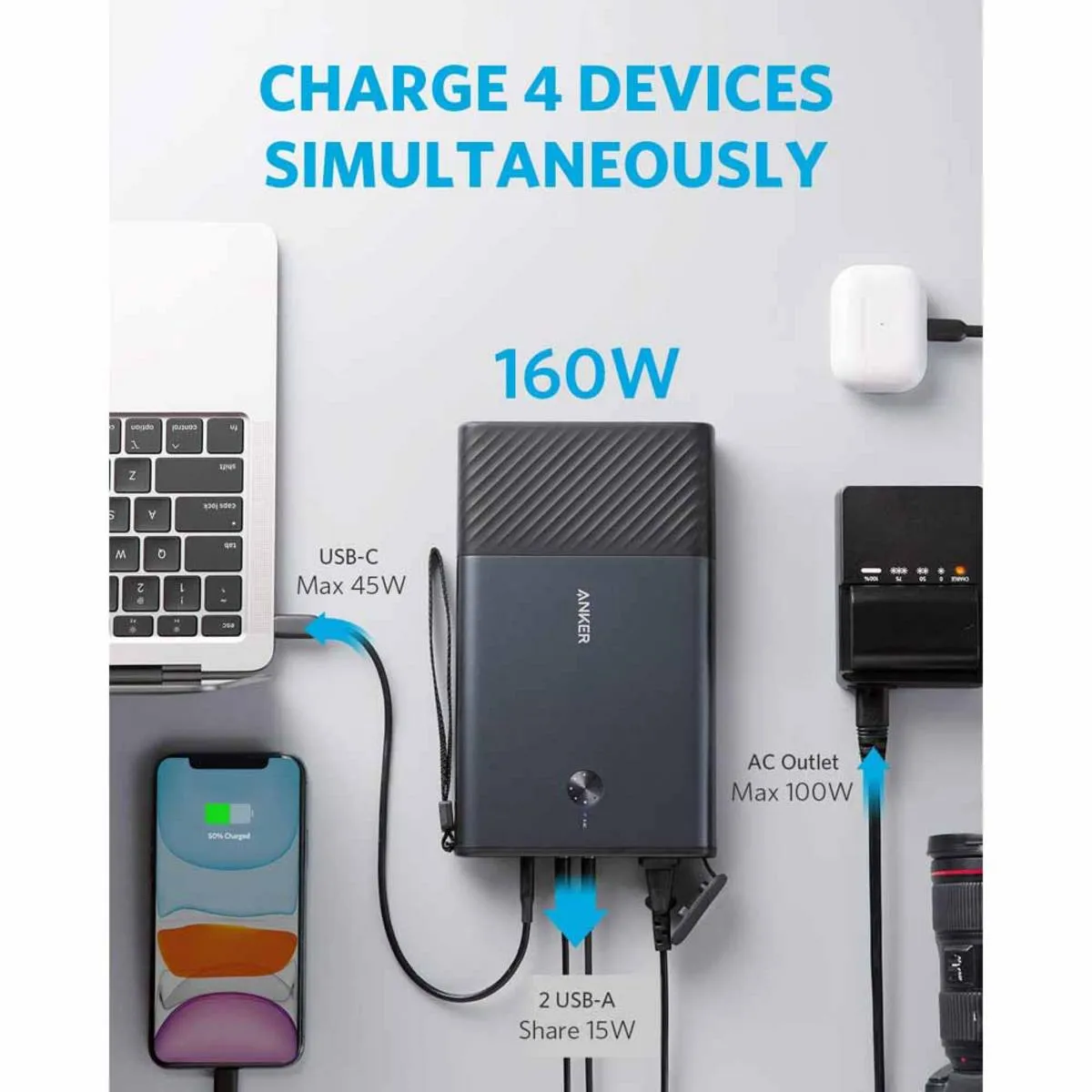 Anker 511 PowerHouse Portable Charger - 87.6Wh/90