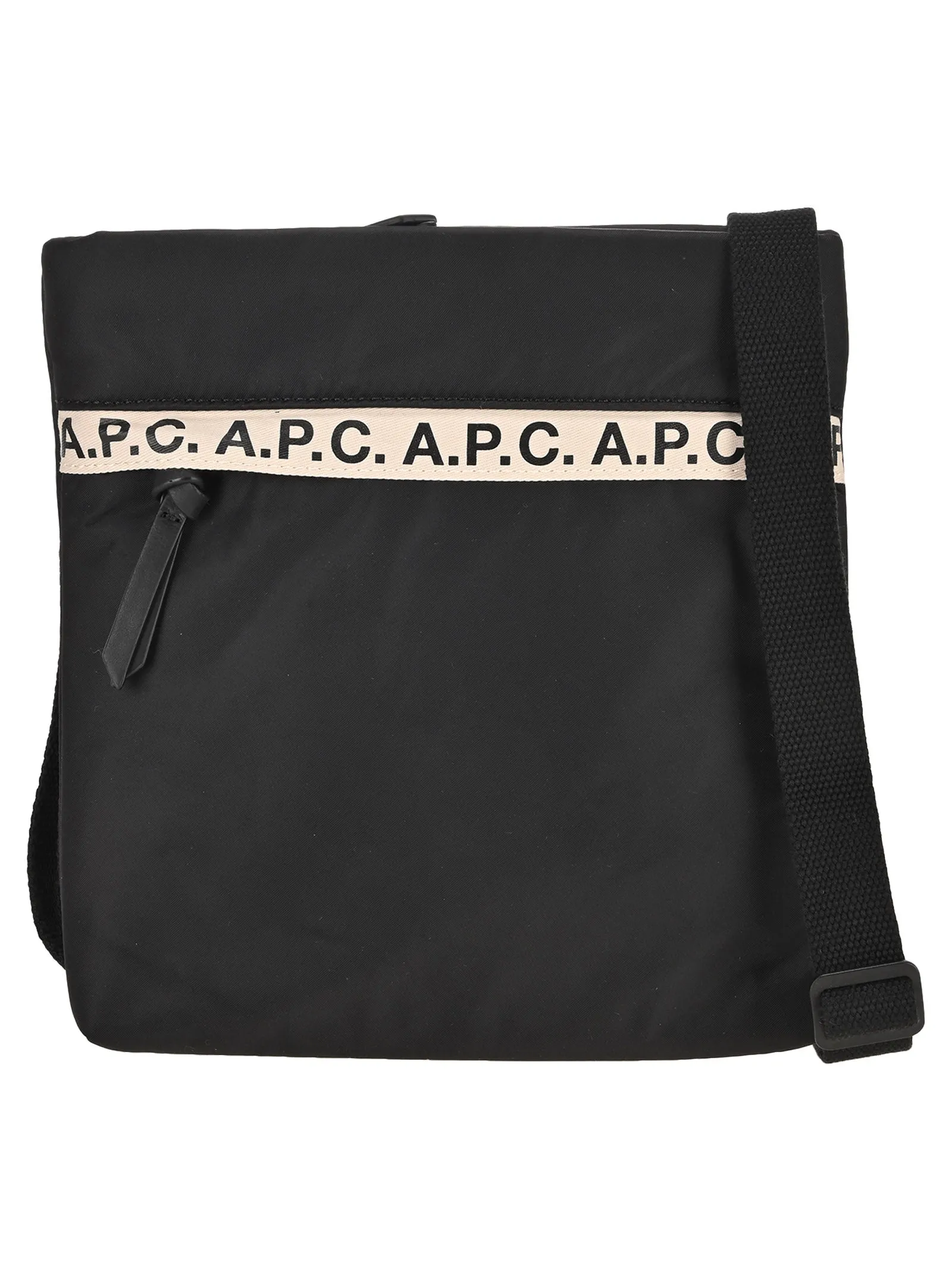 A.P.C. Logo Trimmed Zipped Messenger Bag