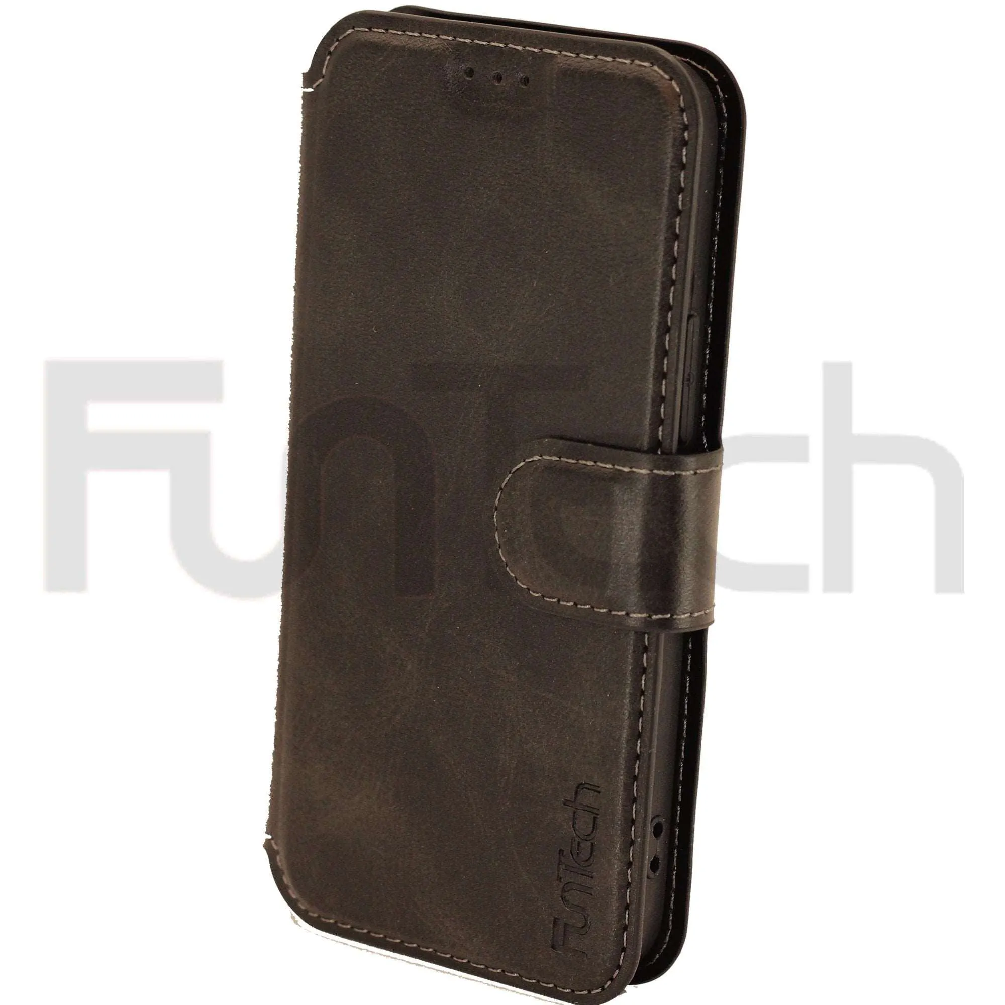 Apple iPhone 12 Mini Leather Wallet Case Color Black