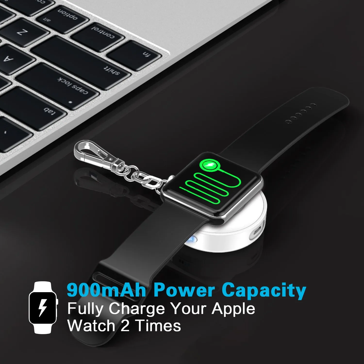 Apple Watch Portable Keychain Power Bank (900mAh)