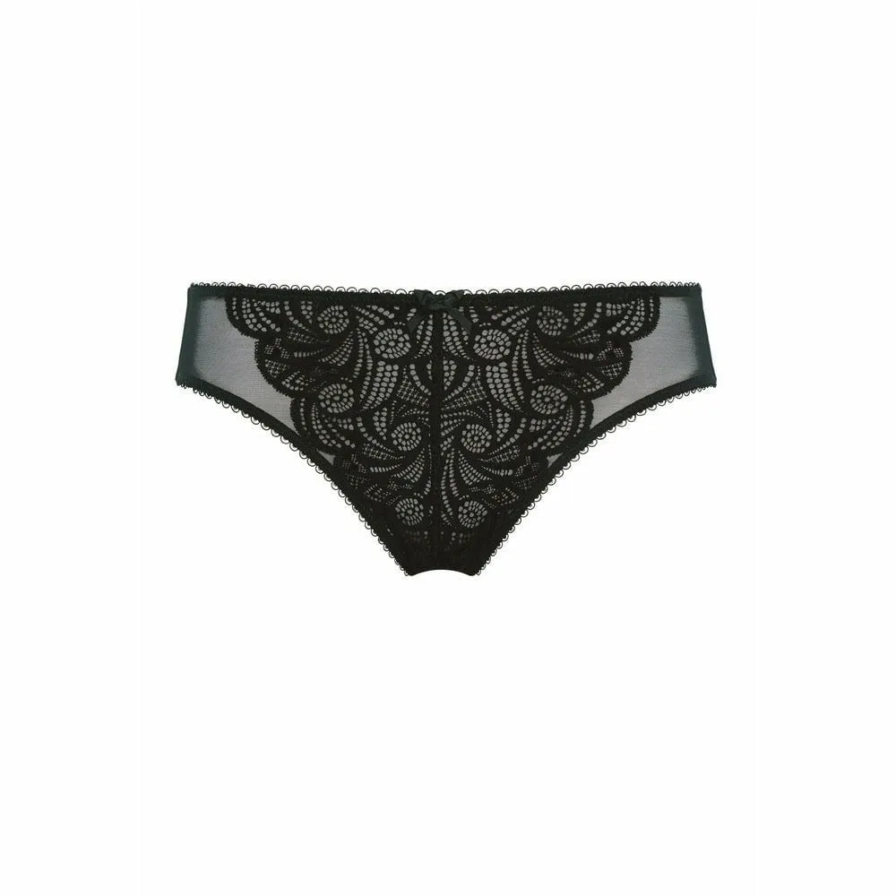 Ariane Classic Lace & Microfiber Brief-Black