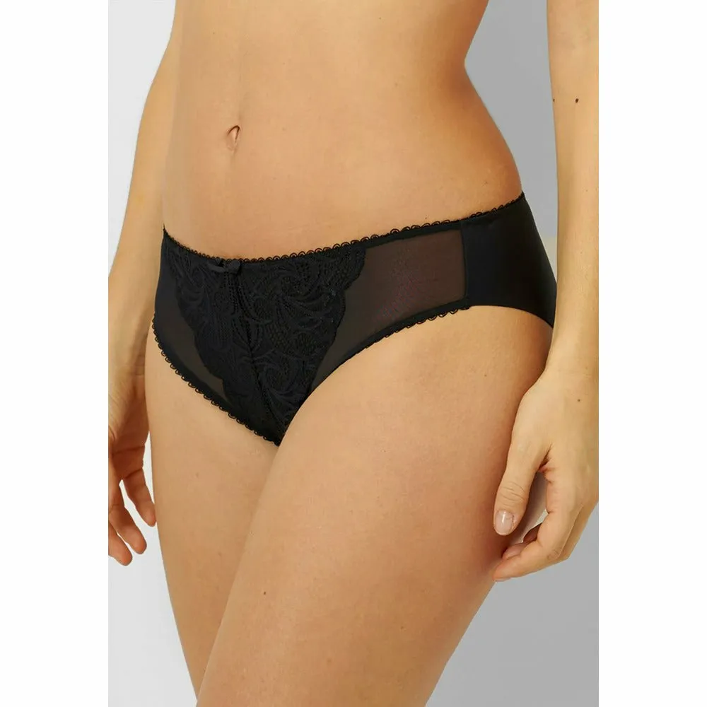 Ariane Classic Lace & Microfiber Brief-Black