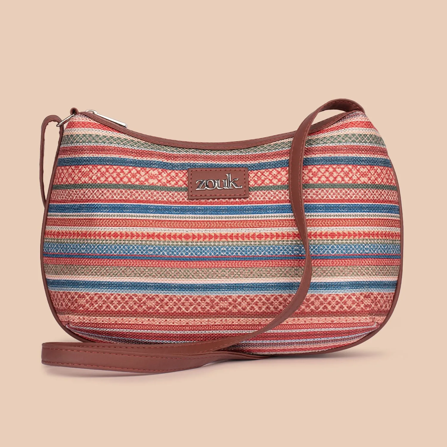 Assam Tapestry Structured Shoulder Bag