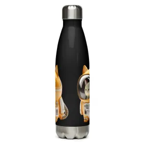 Astronaut Space Kitty Cat 17oz. Stainless Steel Water Bottle