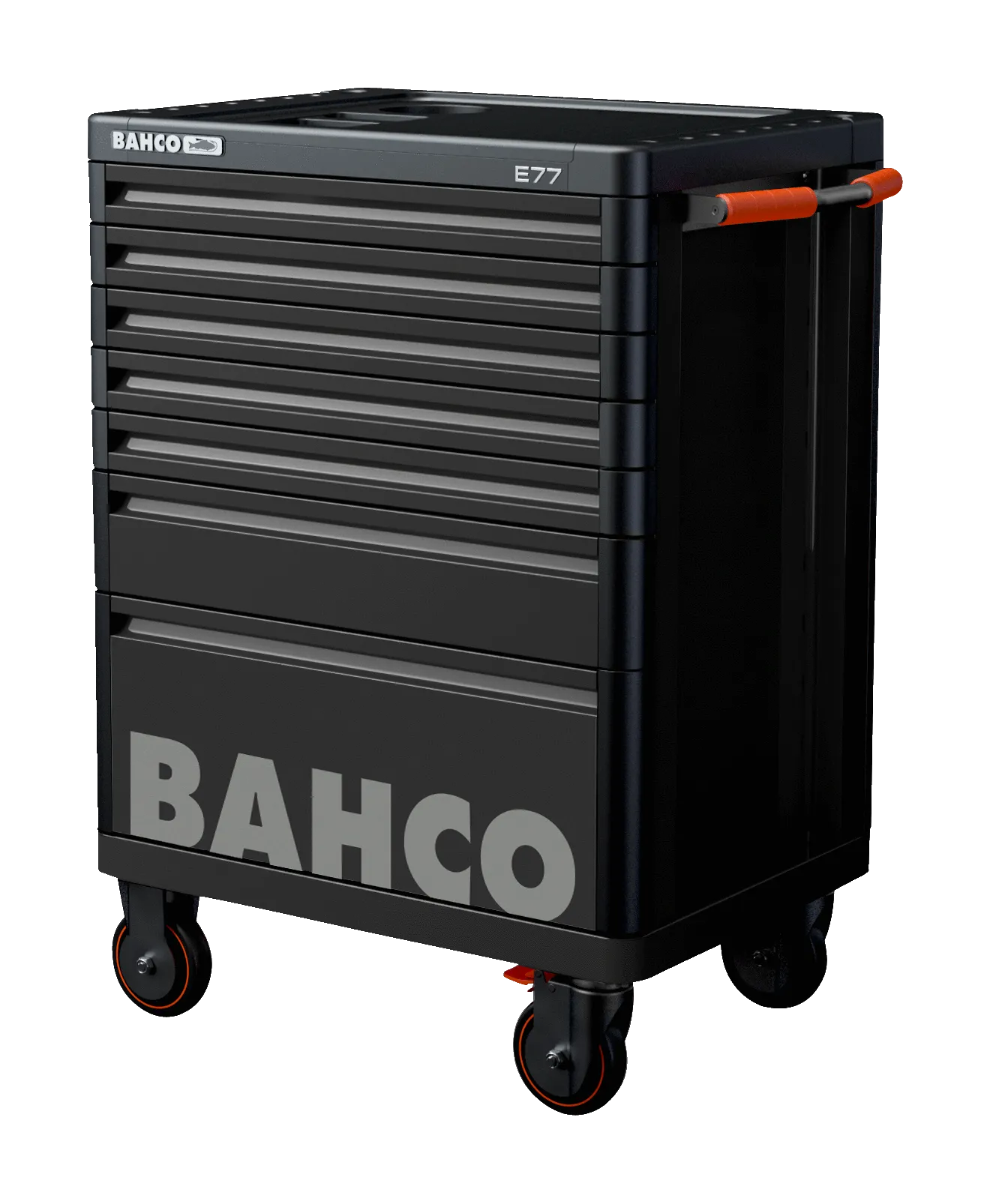 Bahco 1477K7BLACK E77 Premium 7 Drawer Black Mobile Roller Cabinet