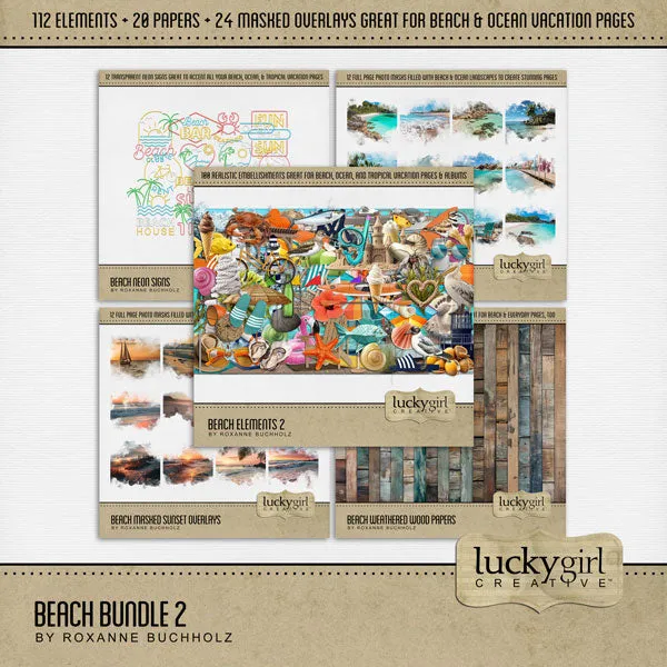 Beach Elements 2 Digital Scrapbook Kit