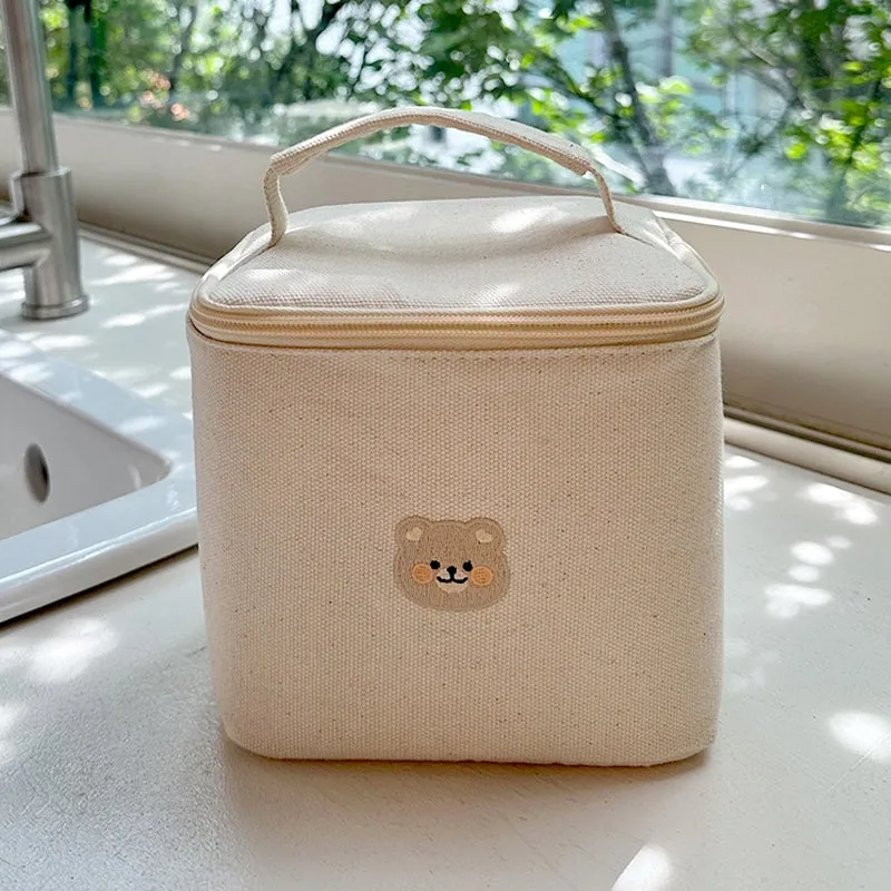 Bear Stainless Lunch Box Set with Lunch Bag