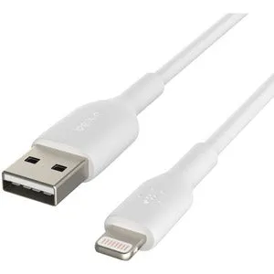 Belkin BOOST CHARGE 2M Lightning/USB Data Transfer Cable for iPhone, iPad, iPad Pro Lightning Malen to USB Type A Male - 2 METERS White