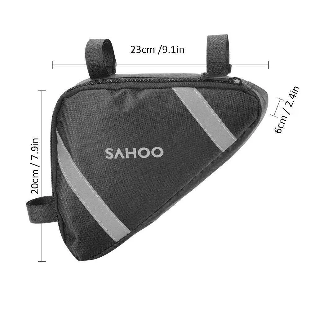 Bike Frame Bag Triangle Bicycle Storage Bag Bicycle Under Tube Bag Front Frame Bag Large Capacity MTB Road Bike Pouch Storage Bag Cycling Accessories