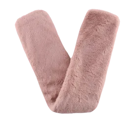 Blush Faux Bunny Fur, Body Warming Long Hot Water Bottle