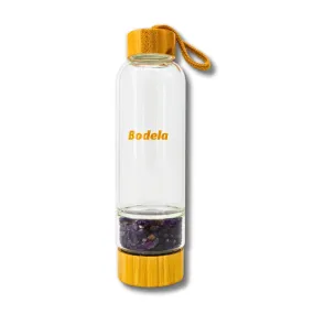 Bodela Amethyst Glass Water Bottle