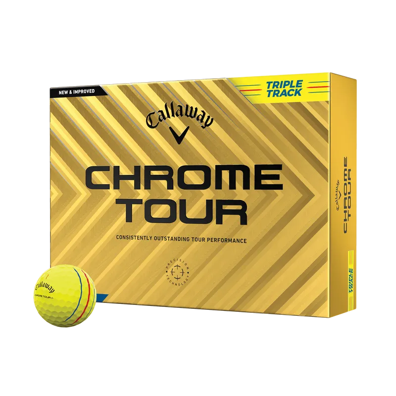 Callaway Chrome Tour Triple Track Yellow Dozen