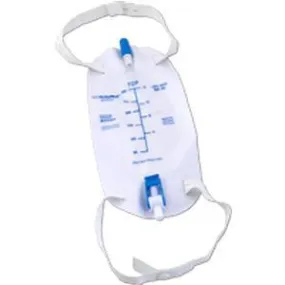 Cardinal Health Premium Flocked Back Leg Bag with Flip Valve, 500 mL