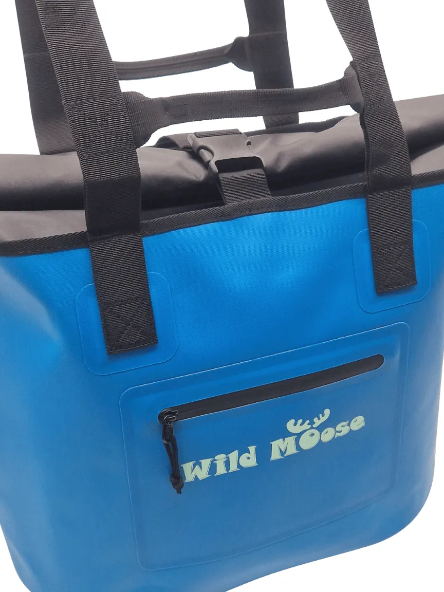 Caribou tote bag - tangy teal