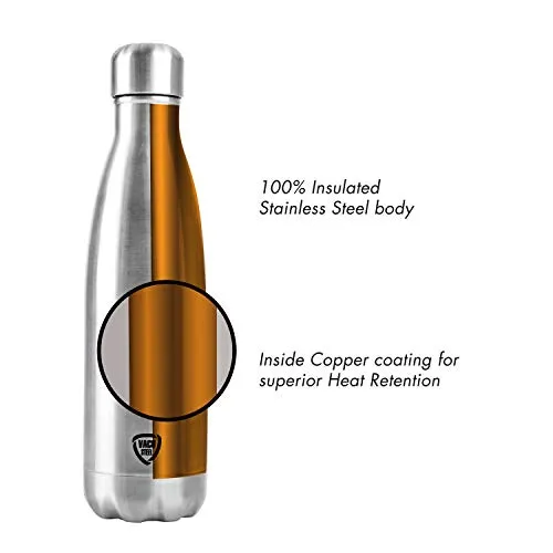 Cello Water Bottle Swift Stainless Steel Double Walled Flask, Hot and Cold, 750ml, 1pc, Silver