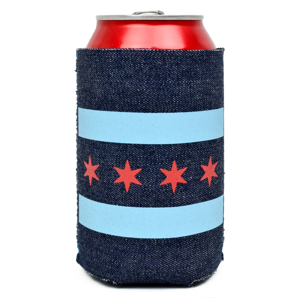 Chicago Flag Can Cooler