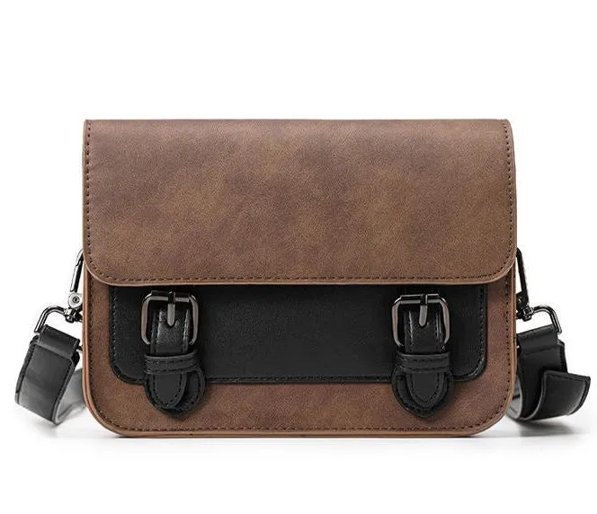 Classic Buckle Messenger Crossbody Bag