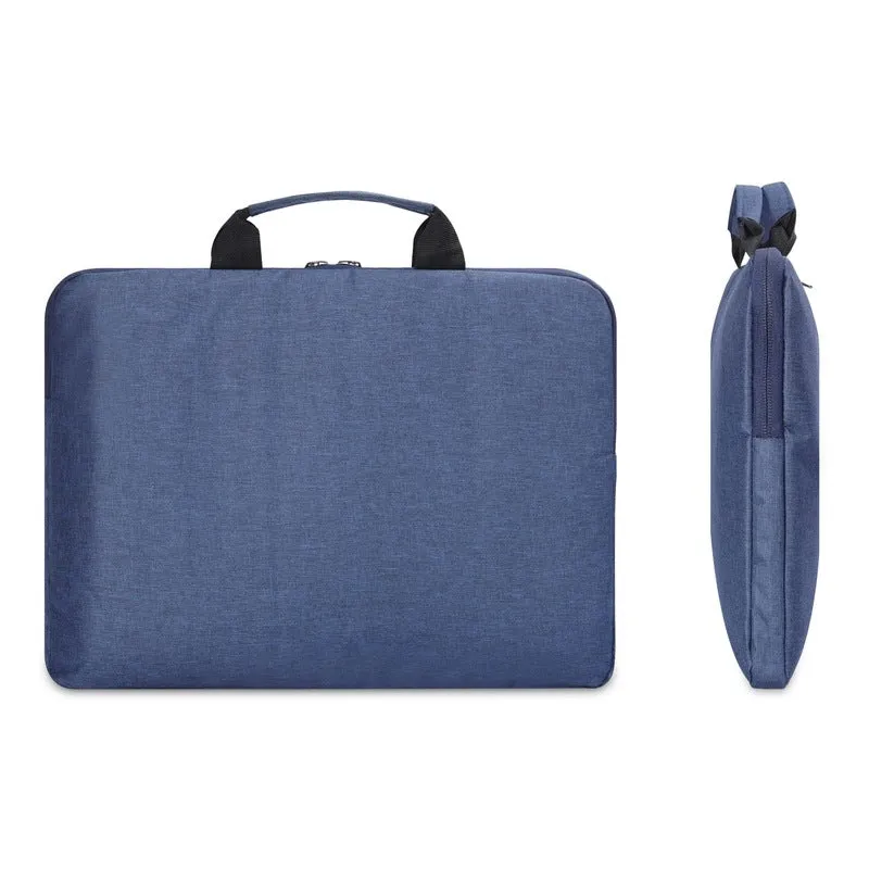 Combo: Polyester 14 inch Laptop Sleeve & Travel Pouch | Ideal for Business & Travel | Blue