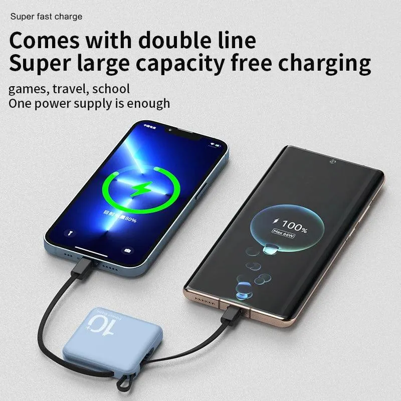 Compact 30,000mAh Power Bank: Fast Charging for Multiple Devices on the Go