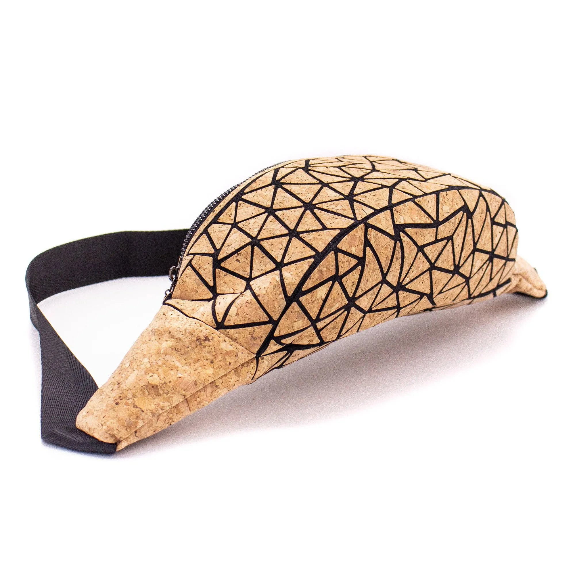 Cork Vegan Geometric Fanny Pack- BAG-2067