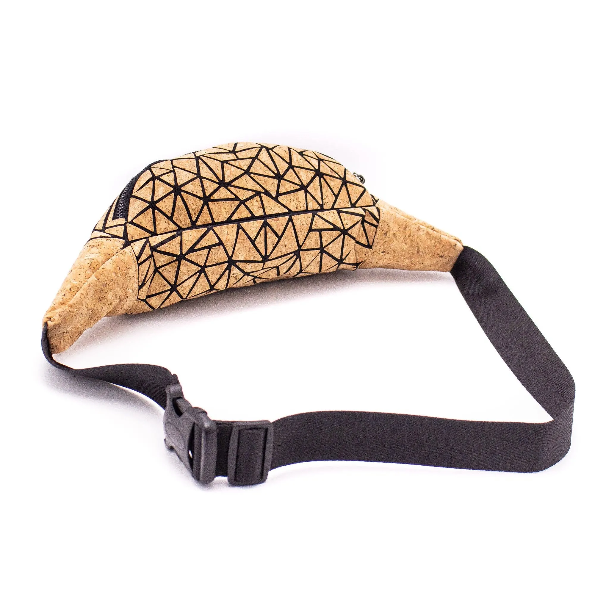 Cork Vegan Geometric Fanny Pack- BAG-2067