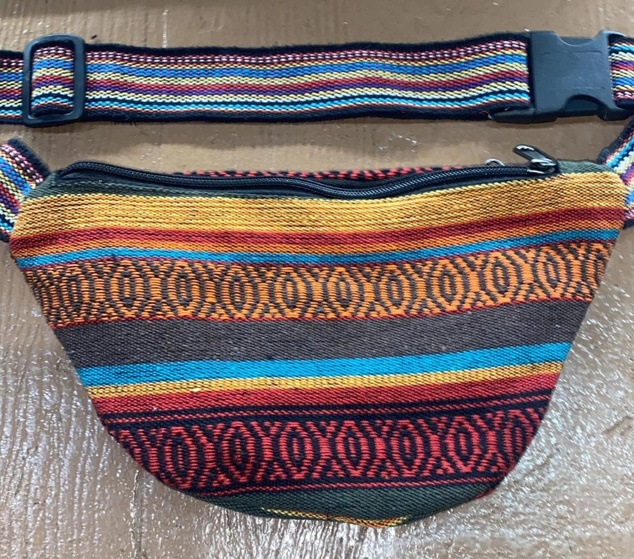 Cotton 3-Pocket Adjustable Fanny Pack (Assorted)