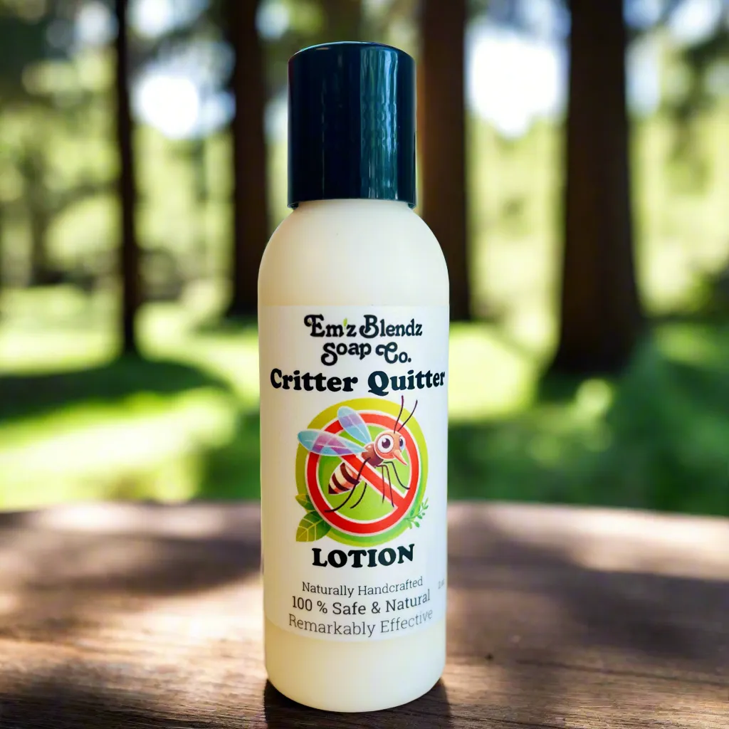 Critter Quitter: All Natural Bug Lotion | Insect, Bug, Mosquito Repellent