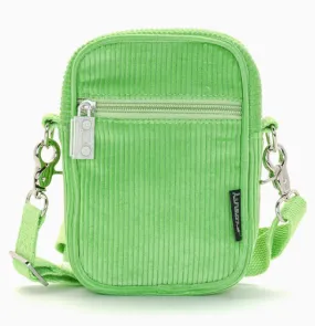 Crossbody Mini Brick Bag - Green Corduroy