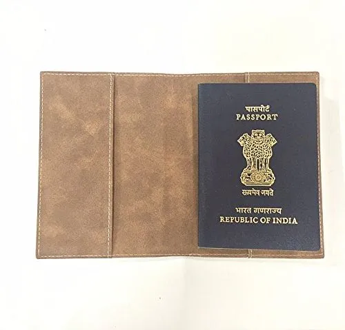 Custom Leather Passport Holder - Flight