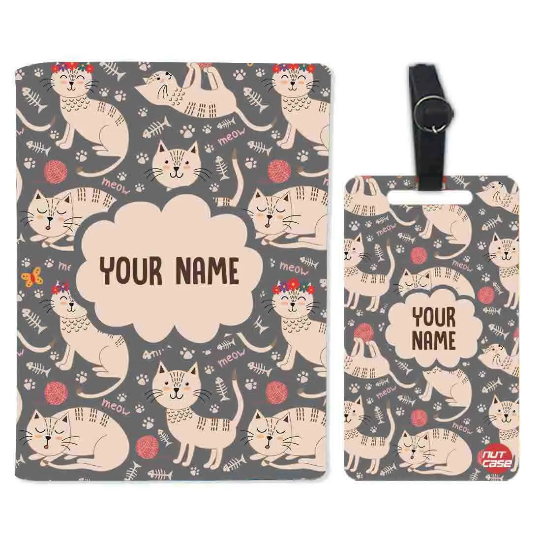 Custom Travel Document Holder  - Cut Cat