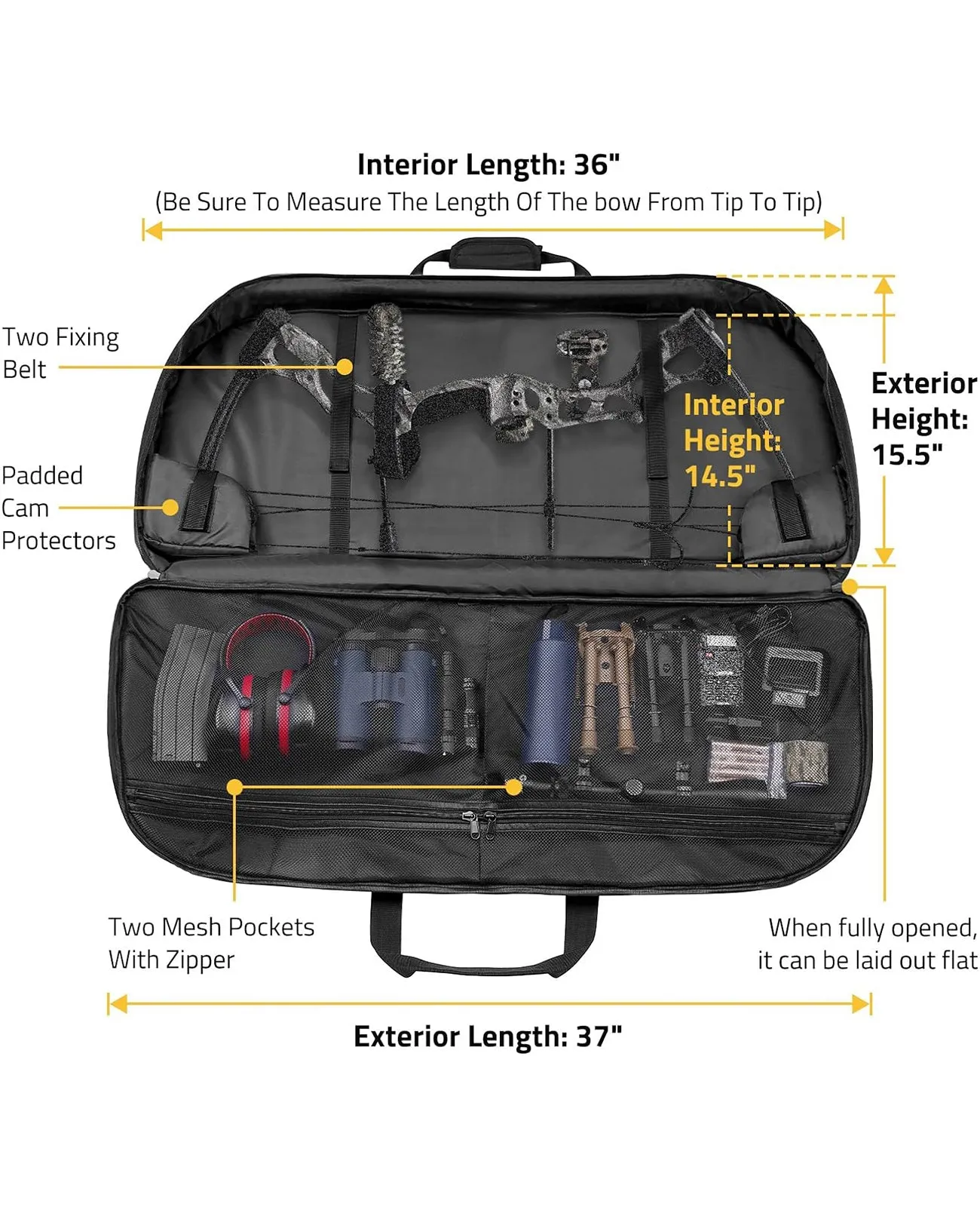 CVLIFE 37" Compound Soft Bow Case